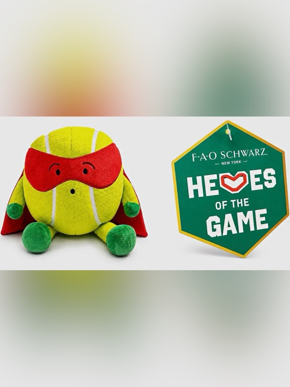 FAO Schwarz Heroes of the Game Tennis Ball Plush